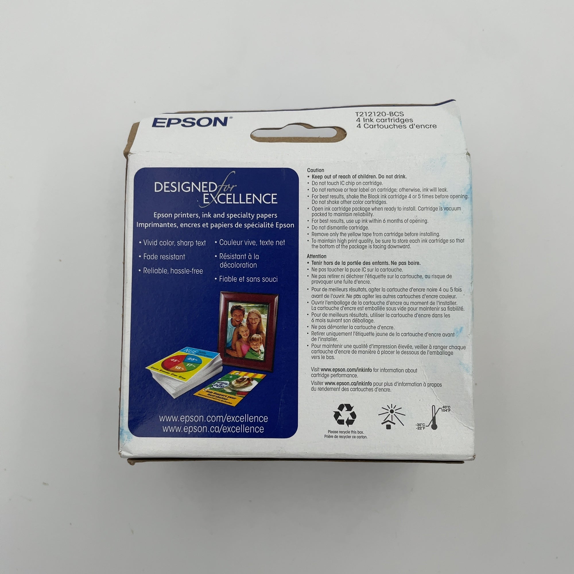 Epson 212 Black C/M/Y 4Pk Ink Cartridges - Black Cyan Magenta Yellow (T212120-Bcs): Standard Yield For Epson Printers (Please Be Advised That Sets May Be Missing Pieces Or Otherwise Incomplete.)