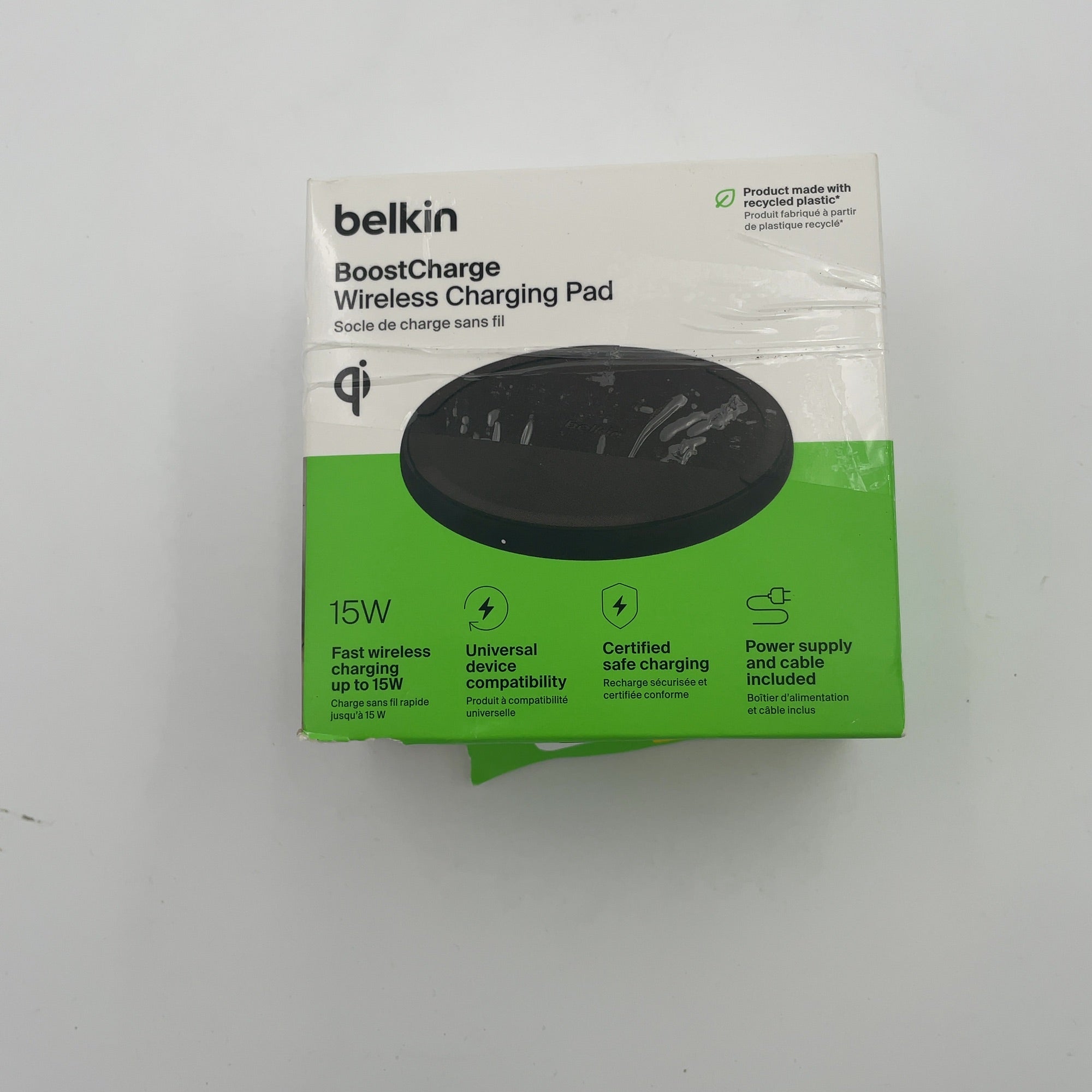 Belkin 15W Qi Charging Pad - Black: Compatible With Iphone & Galaxy Models