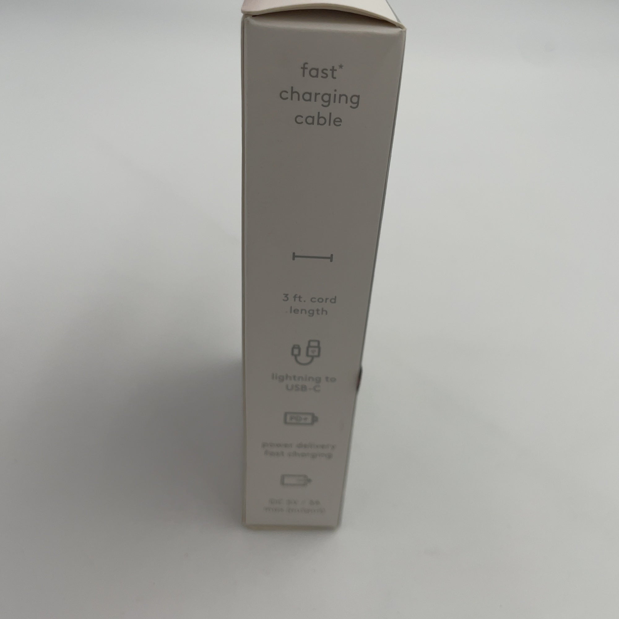 3' Lightning To Usb-C Round Cable- Heyday Light Pink: Male-To-Female Connectors