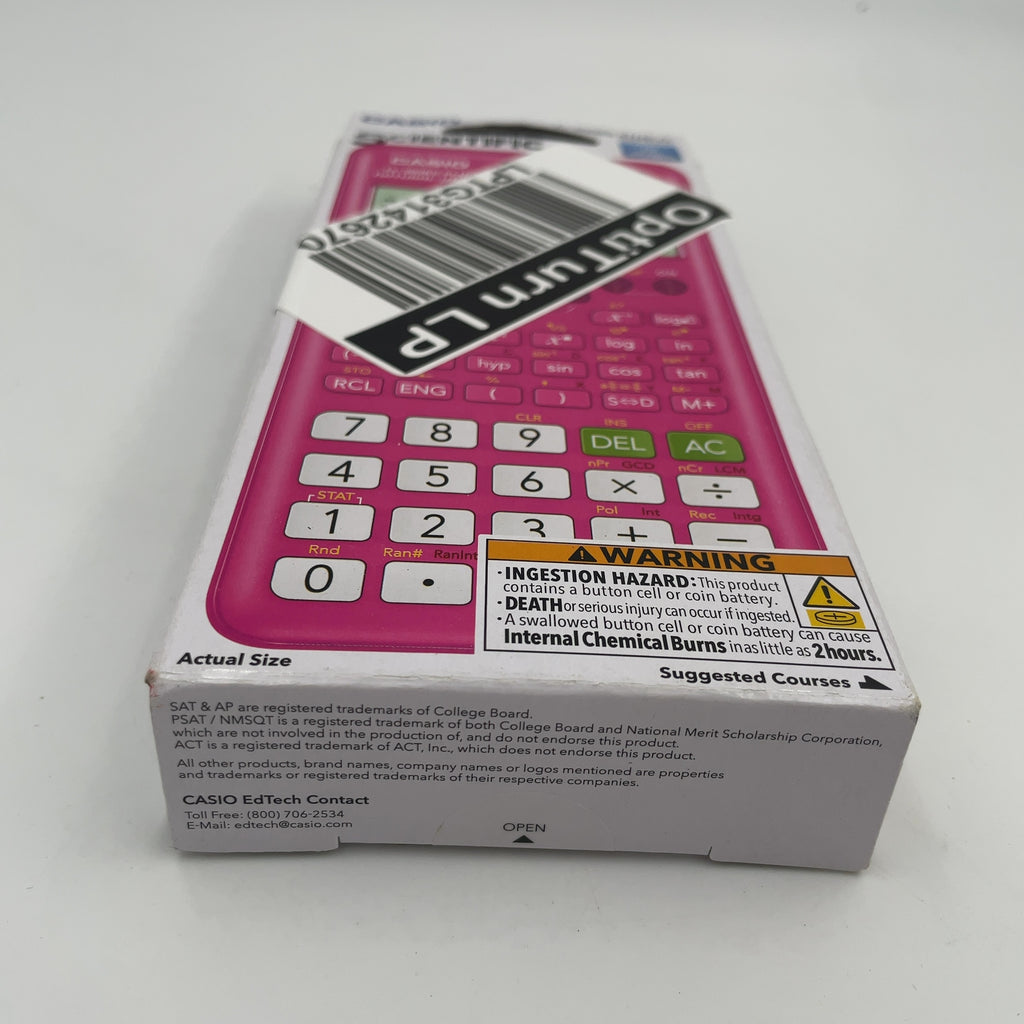 Casio Fx-300 Scientific Calculator - Pink: Act, Sat, Ap Exam Approved