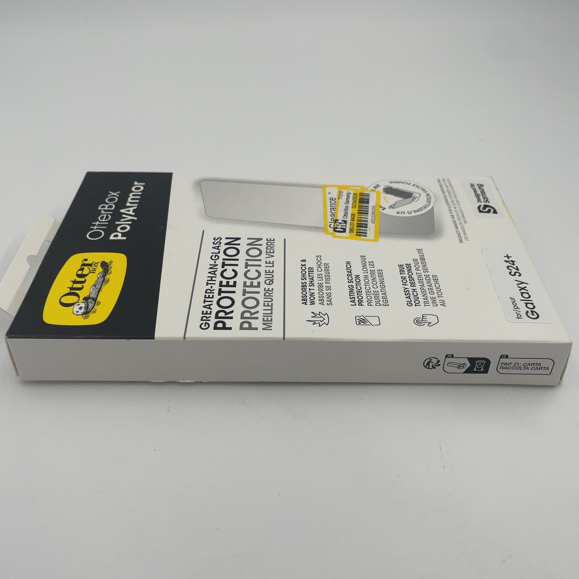 Otterbox Samsung Galaxy S24+ Polyarmor Screen Protection: Scratch-Resistant Glass