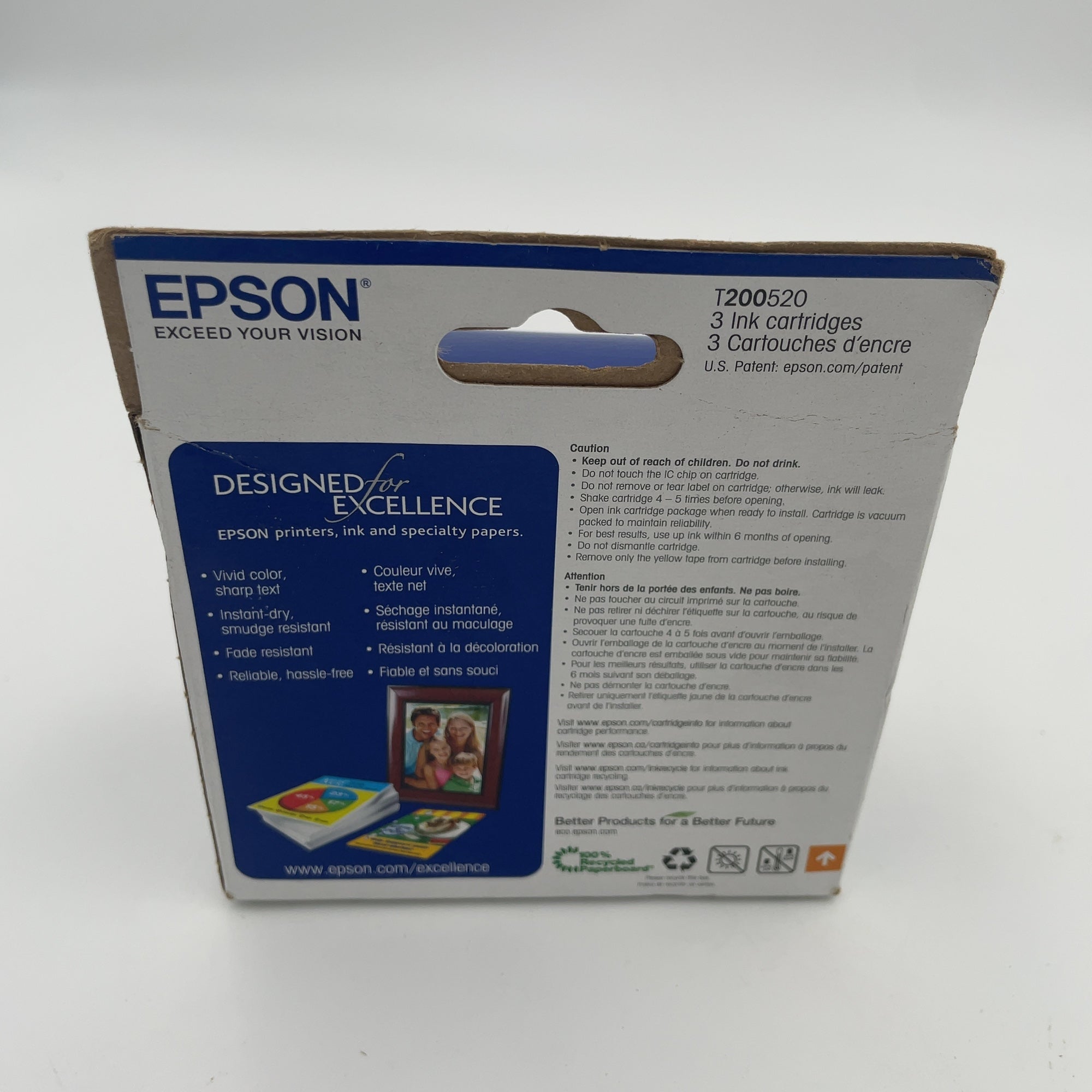Epson 200 C/M/Y 3Pk Ink Cartridges - Cyan, Magenta, Yellow (T200520-Cp): Standard Yield Series, Ink Combo Pack For Printers (Please Be Advised That Sets May Be Missing Pieces Or Otherwise Incomplete.)