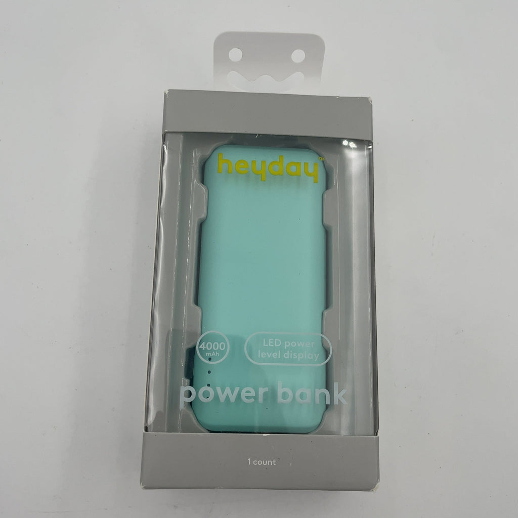 4000Mah Power Bank - Heyday Spring Teal Green: Usb-C, Charge Indicator Light