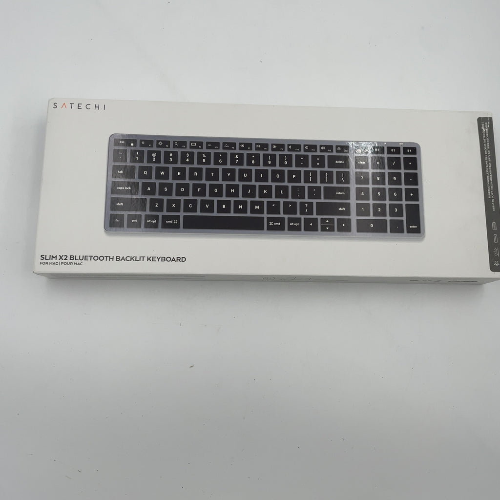 Satechi Slim X2 Bluetooth Keyboard - Space Gray: Mechanical, Backlit, Usb-C