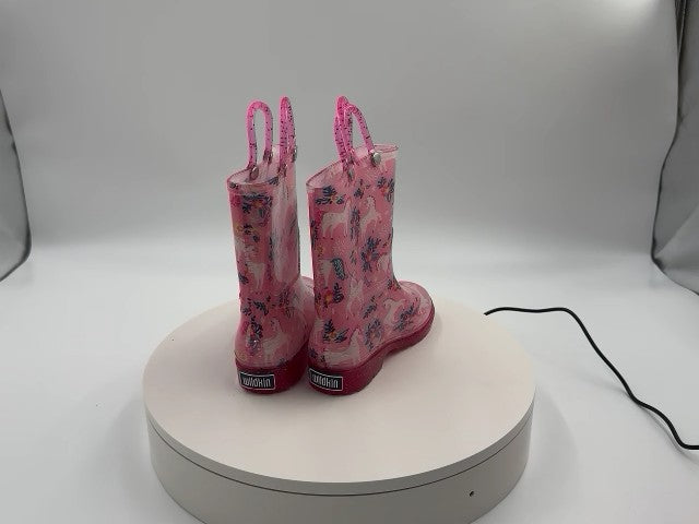 Wildkin Kids Waterproof Pull-on Rain Boots, Size 9 (Magical Unicorns)