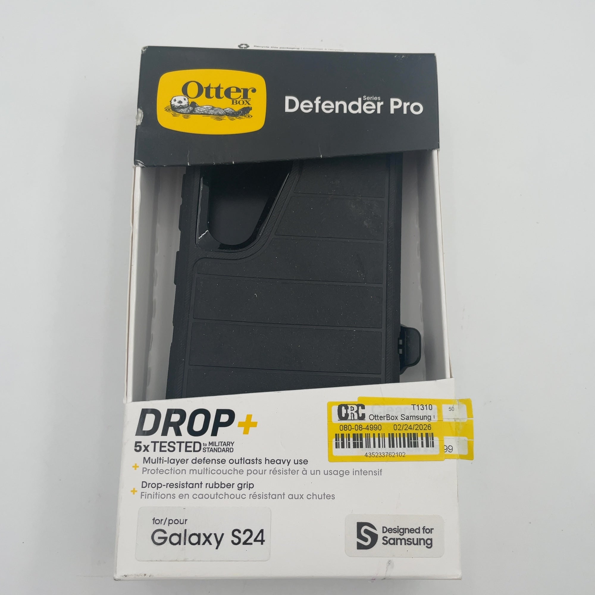 Otterbox Samsung Galaxy S24 Defender Series Pro Case - Black: Scratch & Bump Resistant