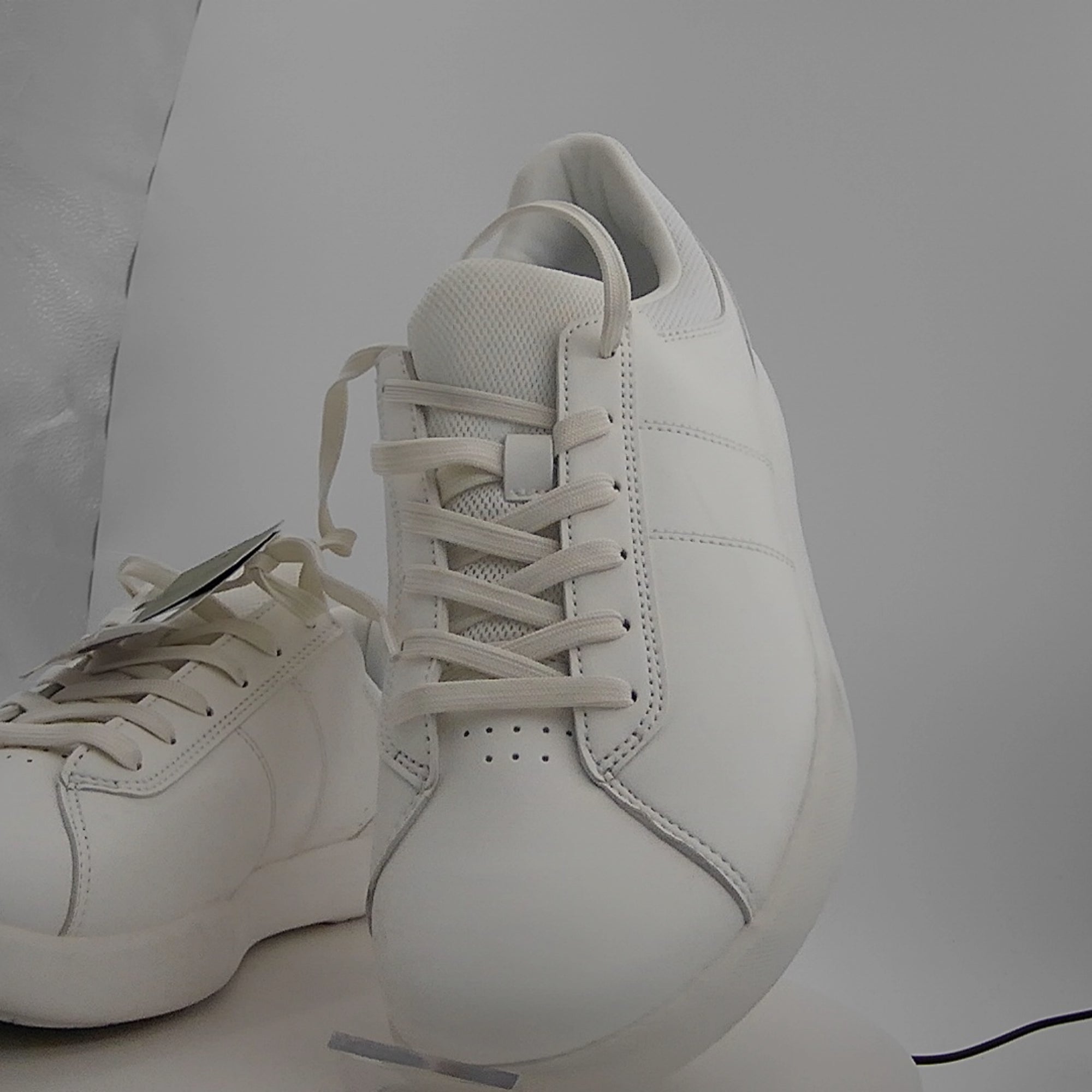 Men's Scout Sneakers - Goodfellow & Co White 11.5: Lace Up, Cushioned Footbed, Mesh Construction