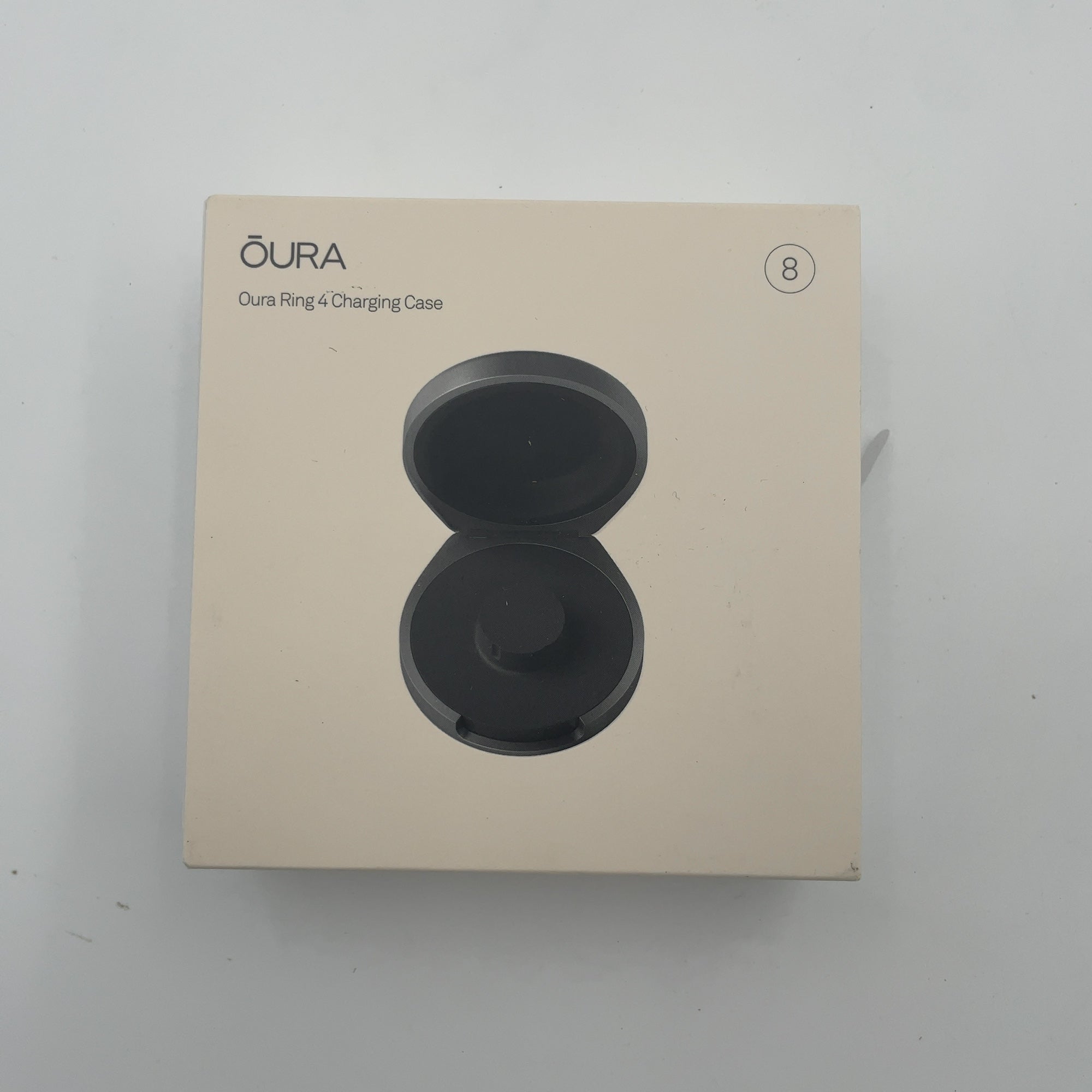 Oura Ring 4 Charging Case Silver Size 8