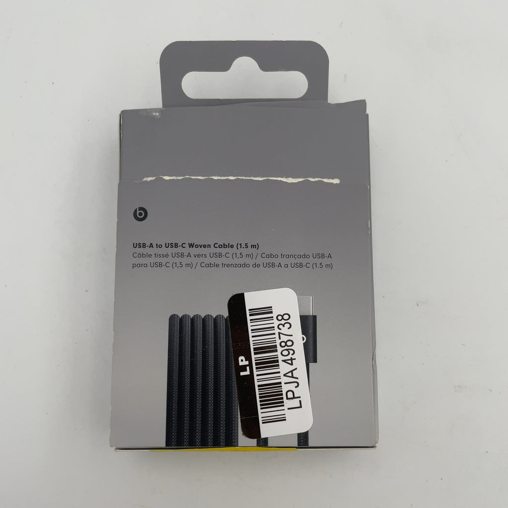 Beats Usb-A To Usb-C Woven Cable (1.5 M) - Bolt Black