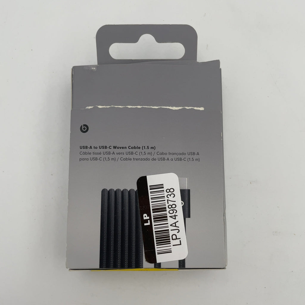 Beats Usb-A To Usb-C Woven Cable (1.5 M) - Bolt Black