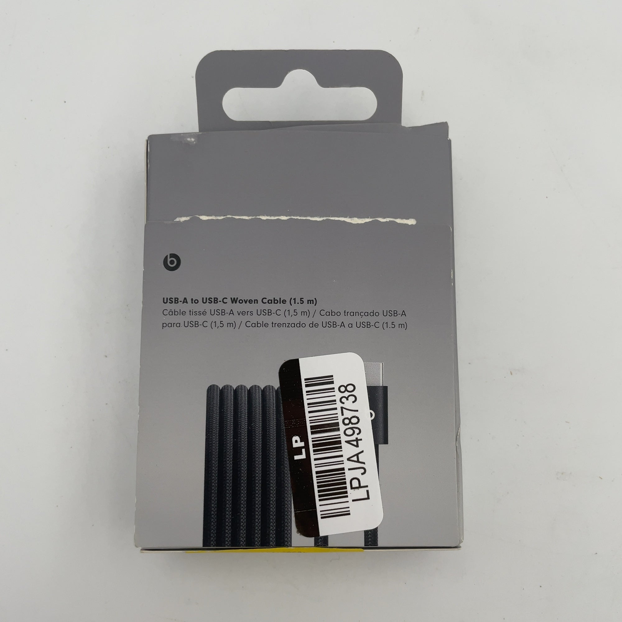 Beats Usb-A To Usb-C Woven Cable (1.5 M) - Bolt Black