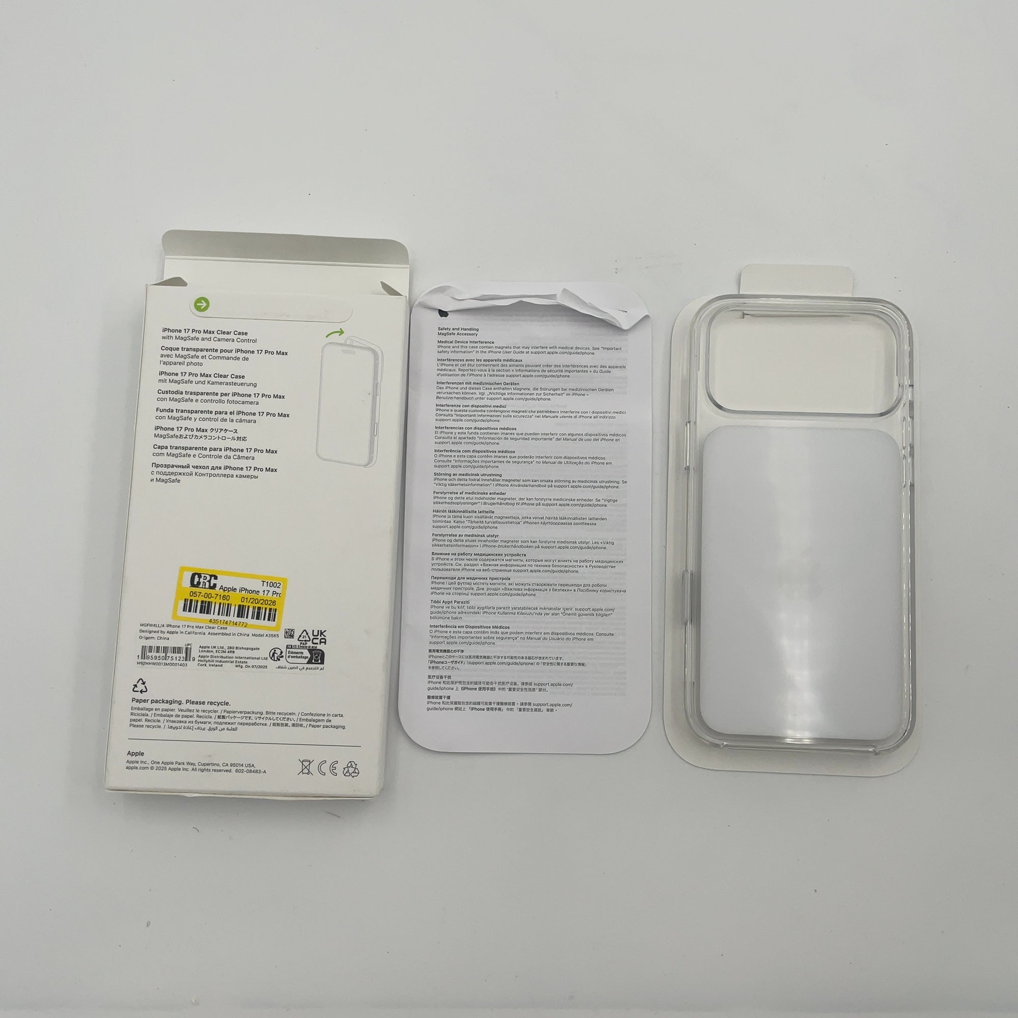 Apple Iphone 17 Pro Max Clear Case With Magsafe