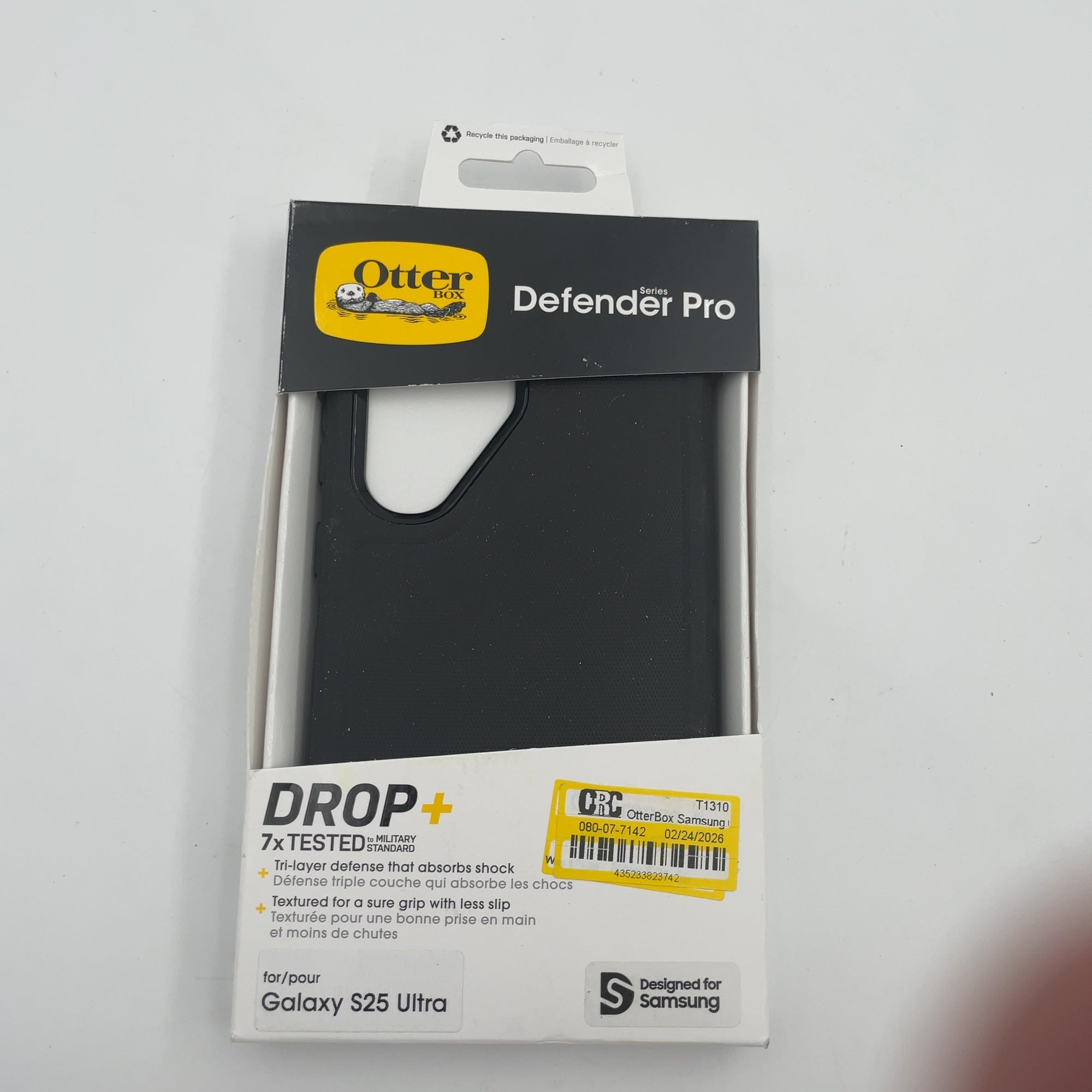 Otterbox Samsung Galaxy S25 Ultra Defender Series Pro Case - Black: Solid Plastic Cell Phone Cover, Compatible With Samsung Galaxy S25 Ultra