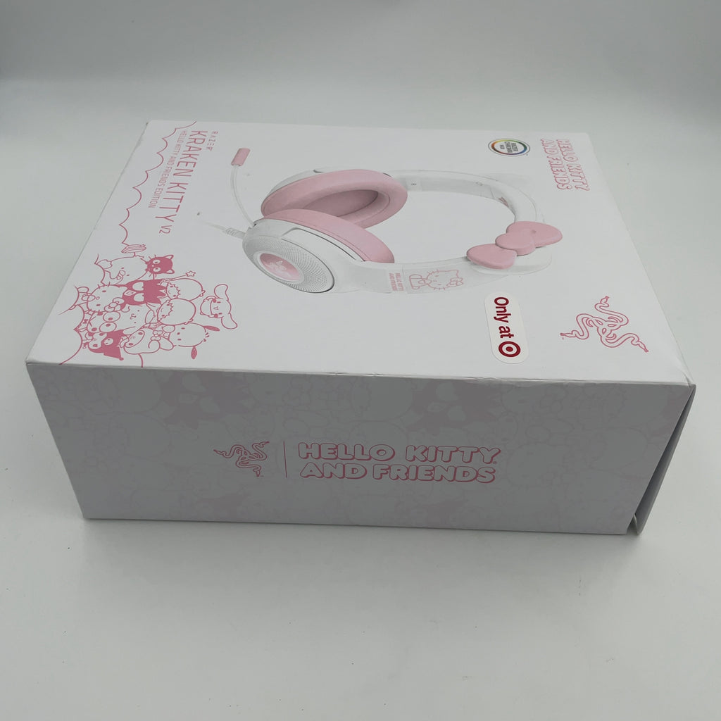 Razer Kraken Kitty V2 Wired Usb A Gaming Headset With Kitty Ears And Chroma Rgb Lighting - Hello Kitty Edition: Compatible With Personal Computer