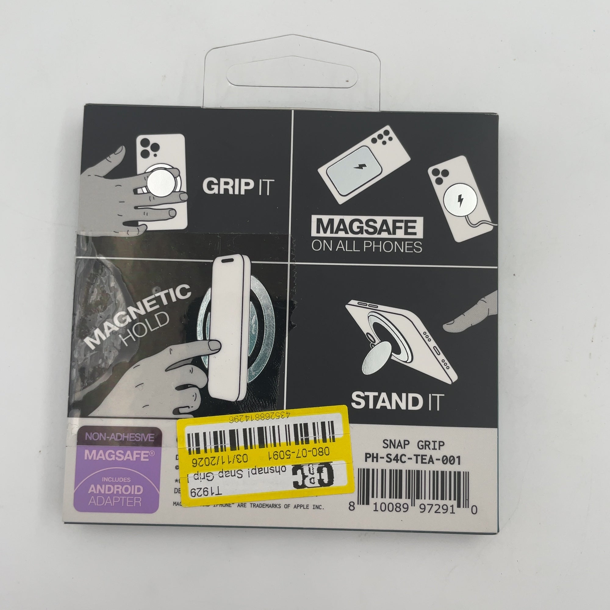 Ohsnap! Snap Grip Luxe Magnetic Phone Grip - Millennial Teal