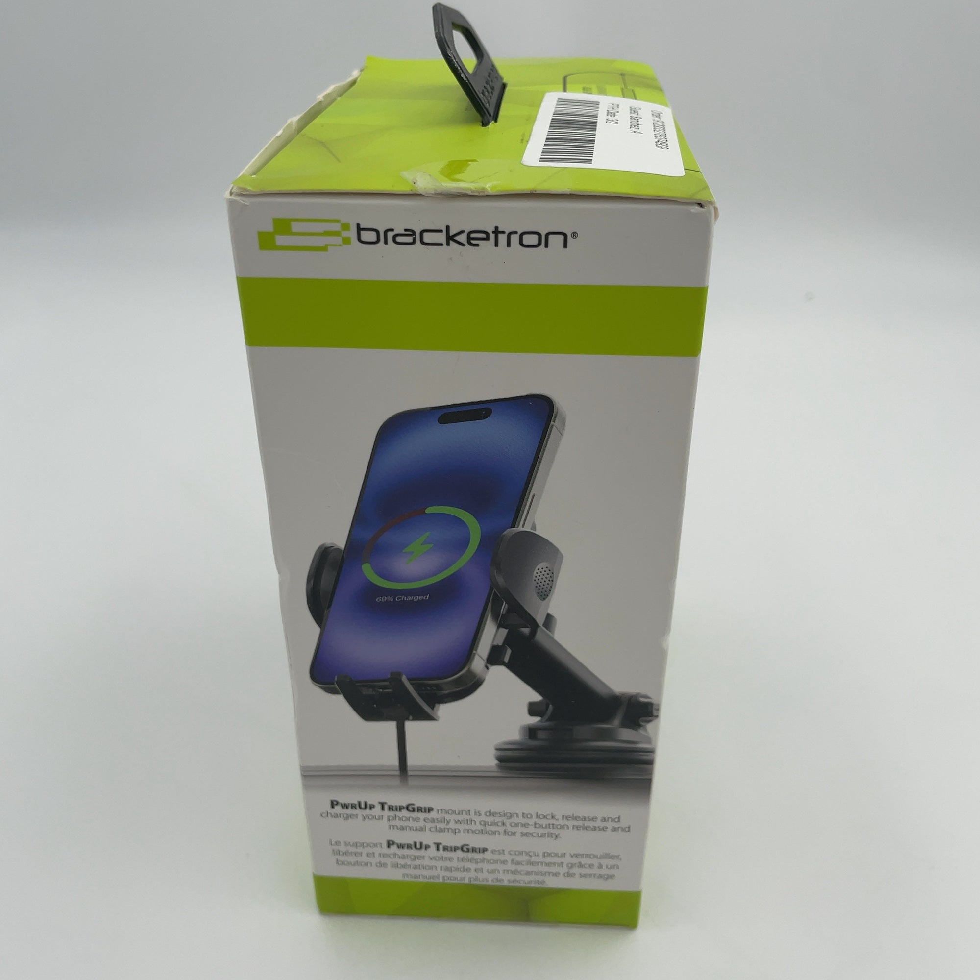 Bracketron PwrUp TripGrip Window/Dash Mount - Black