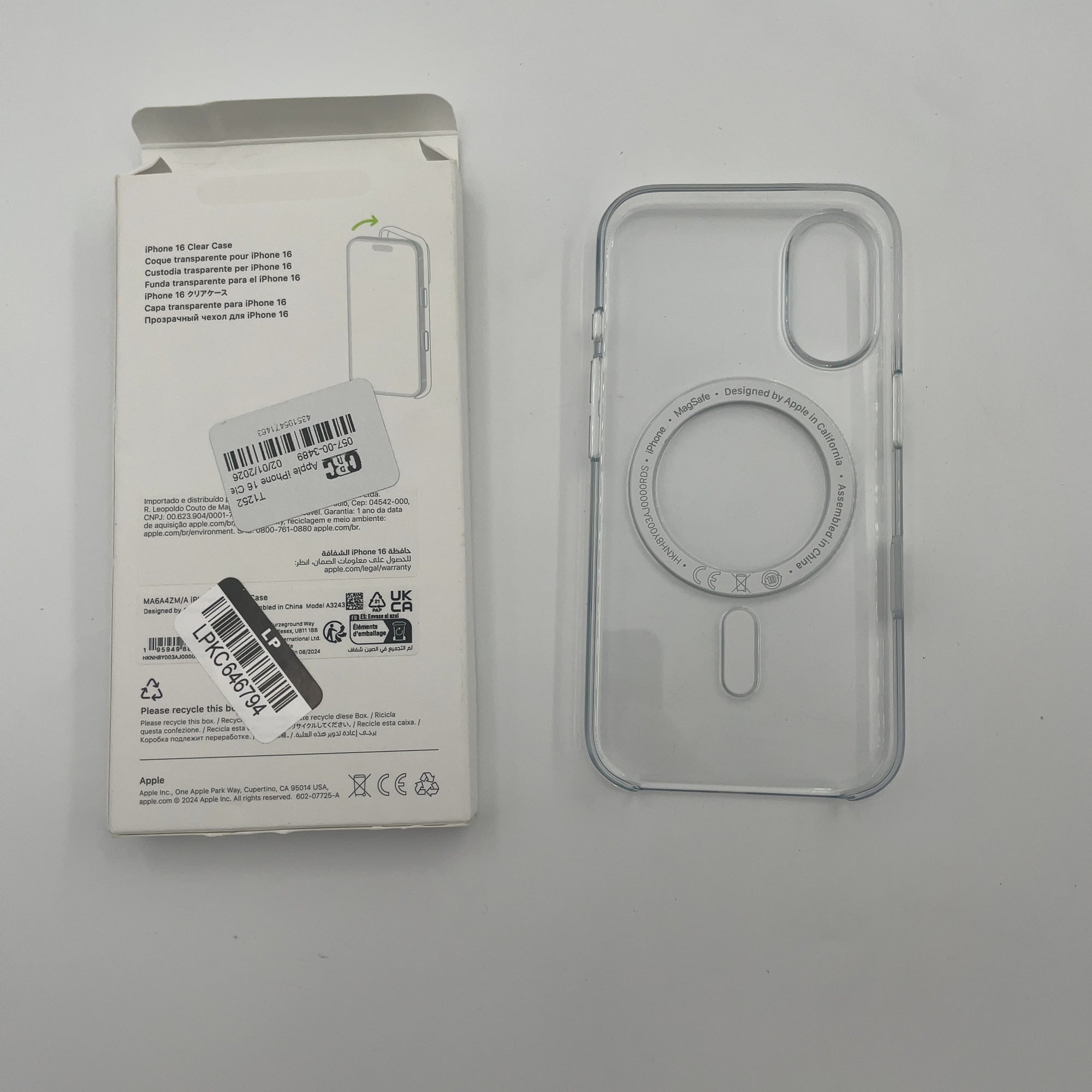 Apple Iphone 16 Clear Case With Magsafe