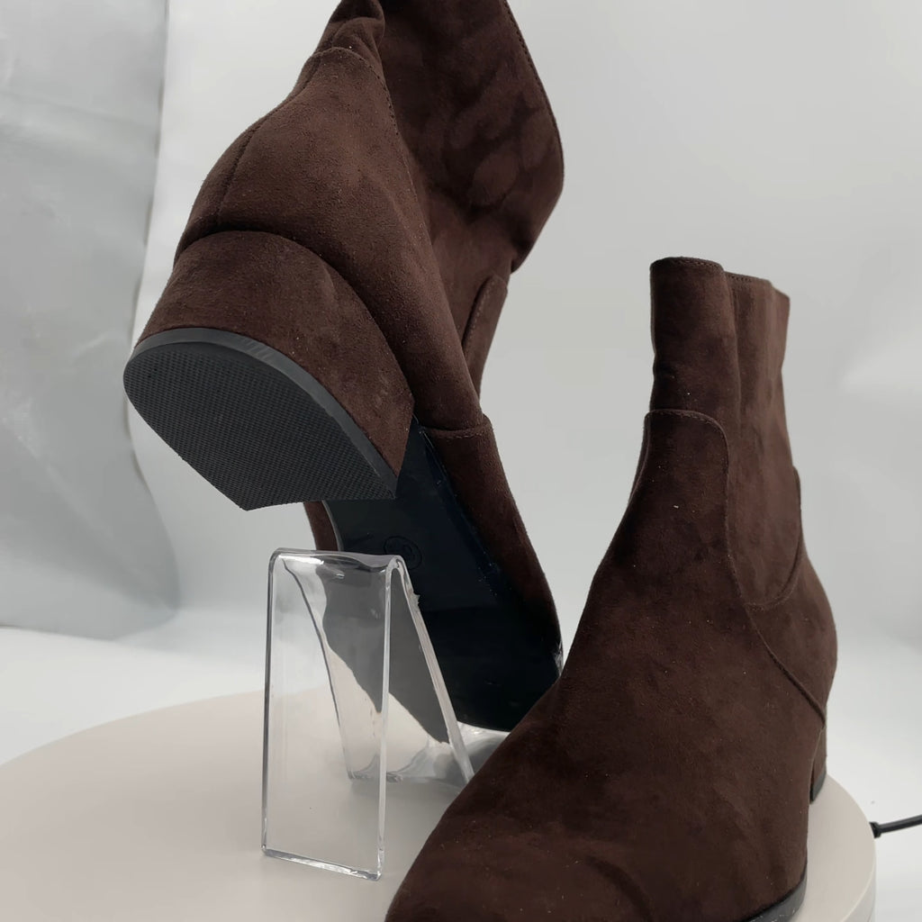 Women’s Coral Boots With Memory Foam Insole – Universal Thread Brown 6.5