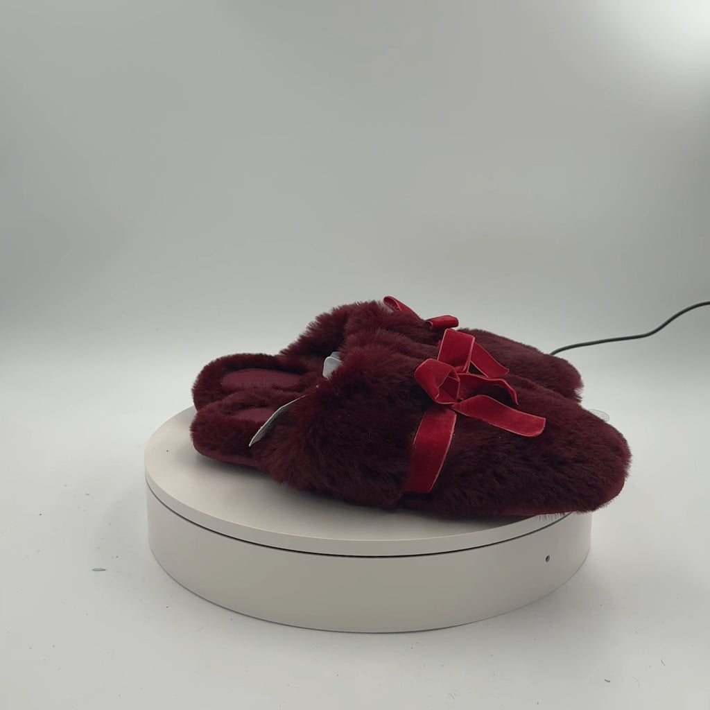 Women's Arbor Plush Scuff Slippers - Auden Red L