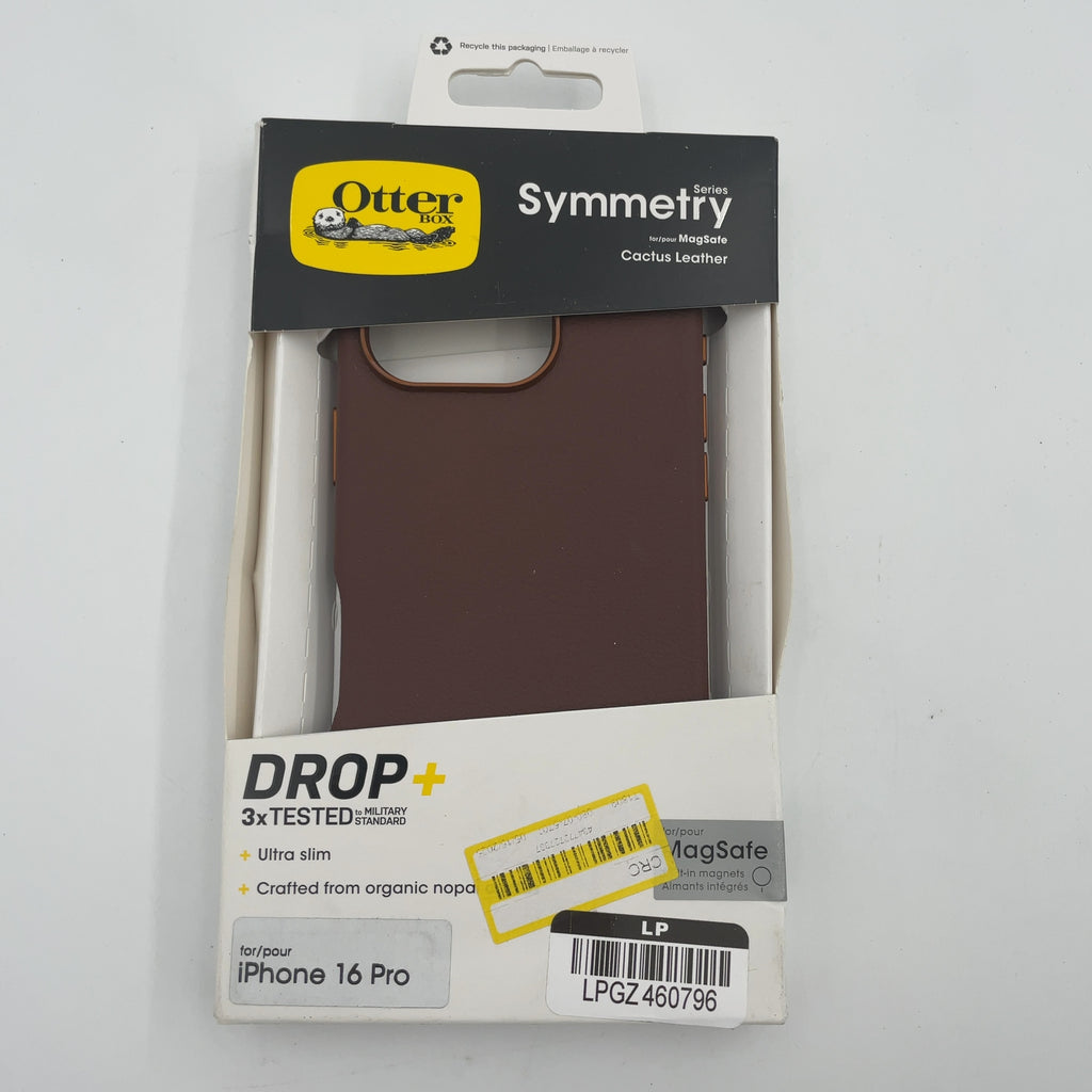 Otterbox Apple Iphone 16 Pro Symmetry Cactus Leather Series Case With Magsafe - Rich Adobe: Faux Leather, Solid Pattern
