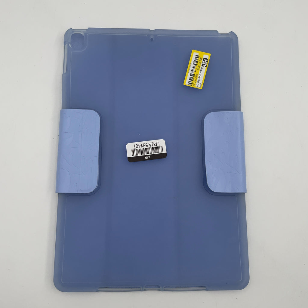 Ipad Pro 11" (M4) Case - Heyday Peri-Blue Debossed: Botanical Pattern, Stylus Holder, Polyurethane, Tpu
