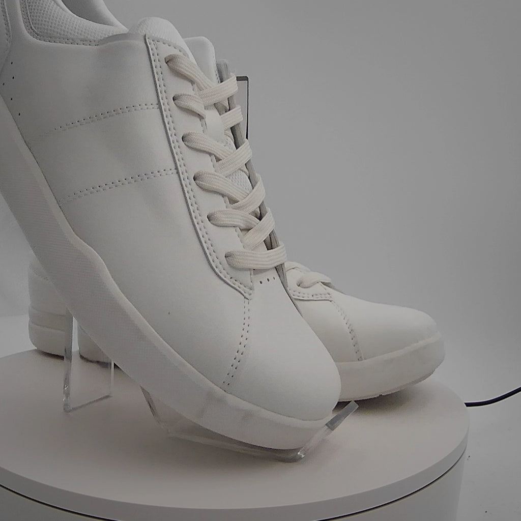 Men's Scout Sneakers - Goodfellow & Co White 11: Lace-Up, Cushioned Footbed, Mesh Construction, Medium Width
