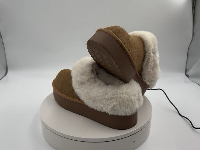 Women's Tacoma Platform Clog Slippers - Wild Fable Brown 9