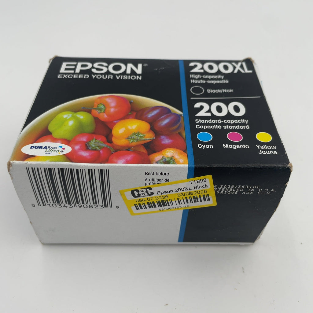 Epson 200Xl Black, 200 C/M/Y Combo 4Pk Ink Cartridges - Black, Cyan, Magenta, Yellow (T200Xl-Bcs): High Yield For Epson Printers (Please Be Advised That Sets May Be Missing Pieces Or Otherwise Incomplete.)