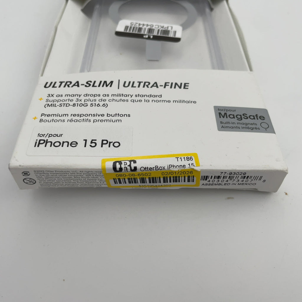 Otterbox Iphone 15 Pro Symmetry Series Clear Case With Magsafe - Clear: Polycarbonate, Solid Pattern