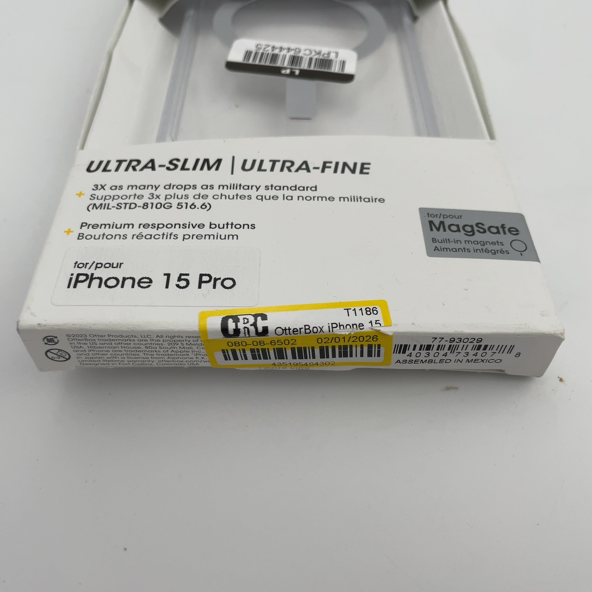 Otterbox Iphone 15 Pro Symmetry Series Clear Case With Magsafe - Clear: Polycarbonate, Solid Pattern