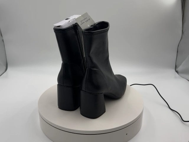 Women’s Pippa High Shaft Heeled Boots - A New Day Black 6.5