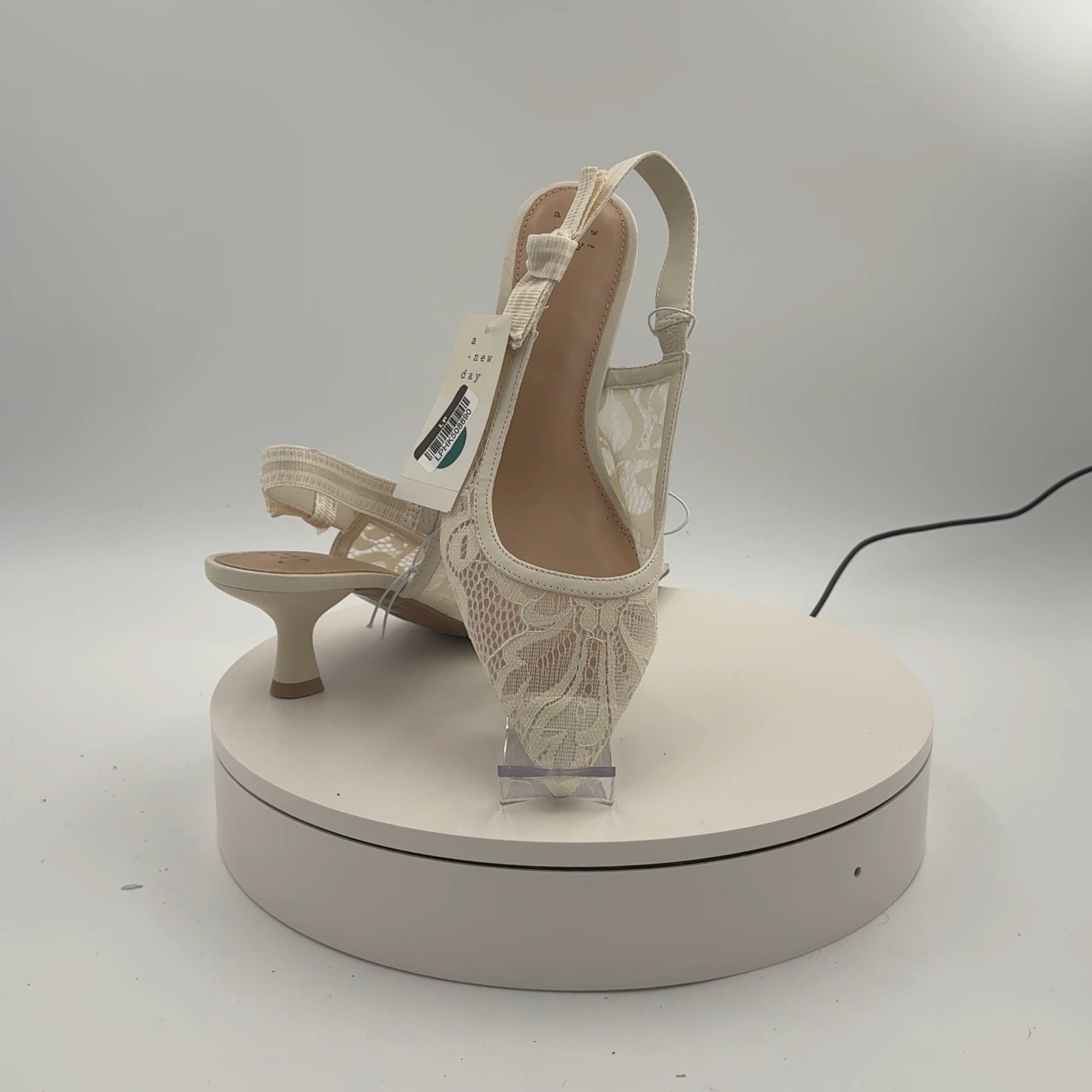 Women's Milan Slingback Pumps - A New Day Cream 9