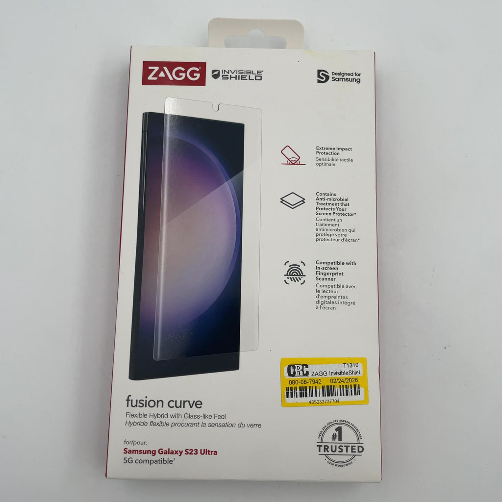 Zagg Invisibleshield Samsung Galaxy S23 Ultra Glass Fusion+ Screen Protector