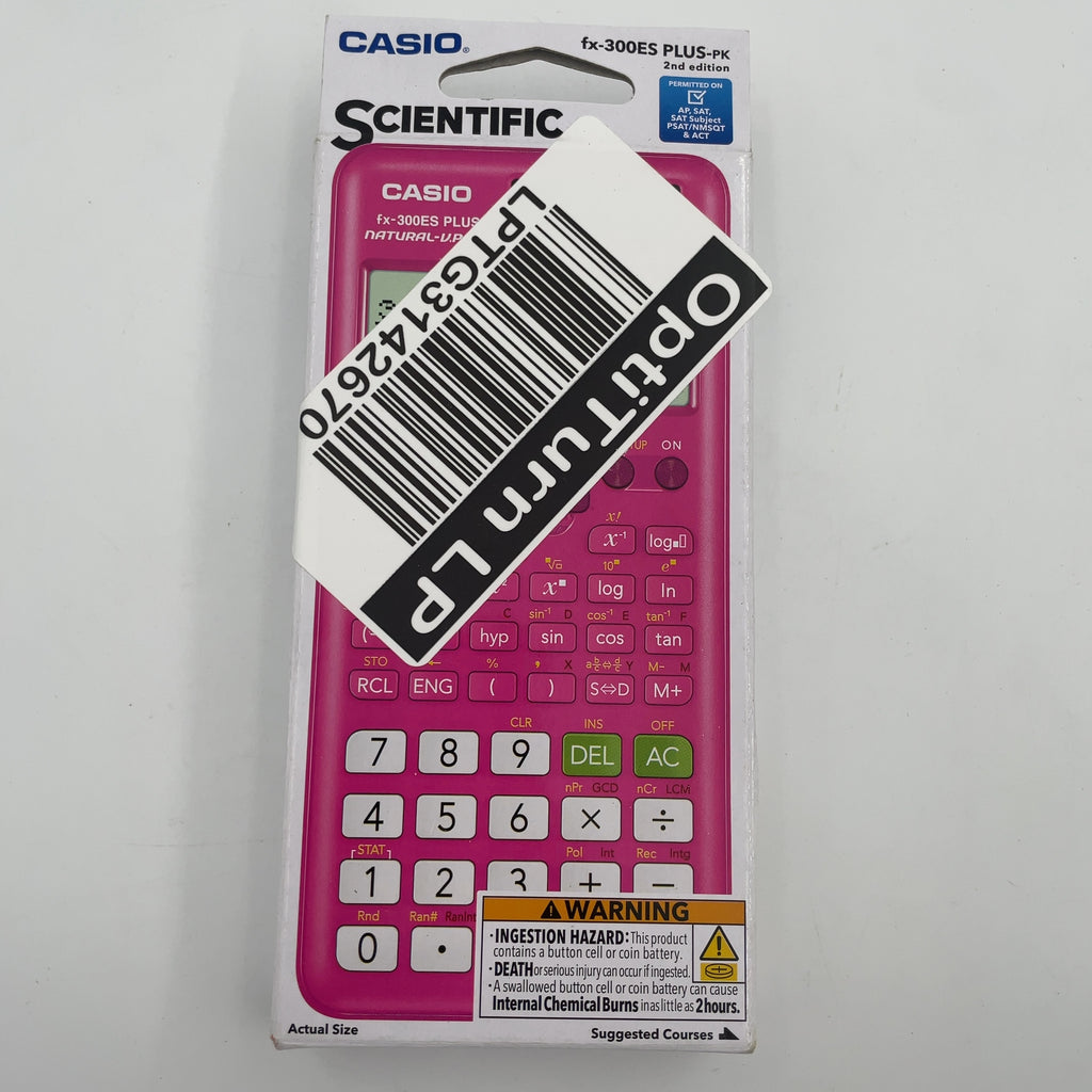 Casio Fx-300 Scientific Calculator - Pink: Act, Sat, Ap Exam Approved