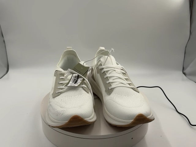 Men's Lee Knit Sneakers with Memory Foam Insole - Goodfellow & Co White 13: Lace-Up, Cushioned Footbed, Treaded Outsole