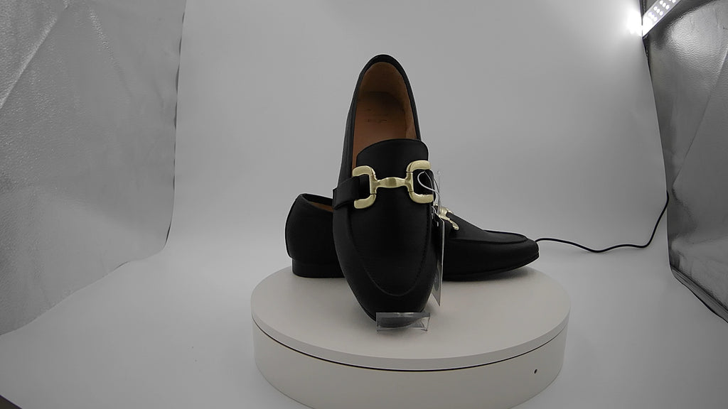 Women's Carolyn Loafers with Memory Foam Insole - A New Day Black 9.5: Slip On, Block Heel, Closed Round Toe