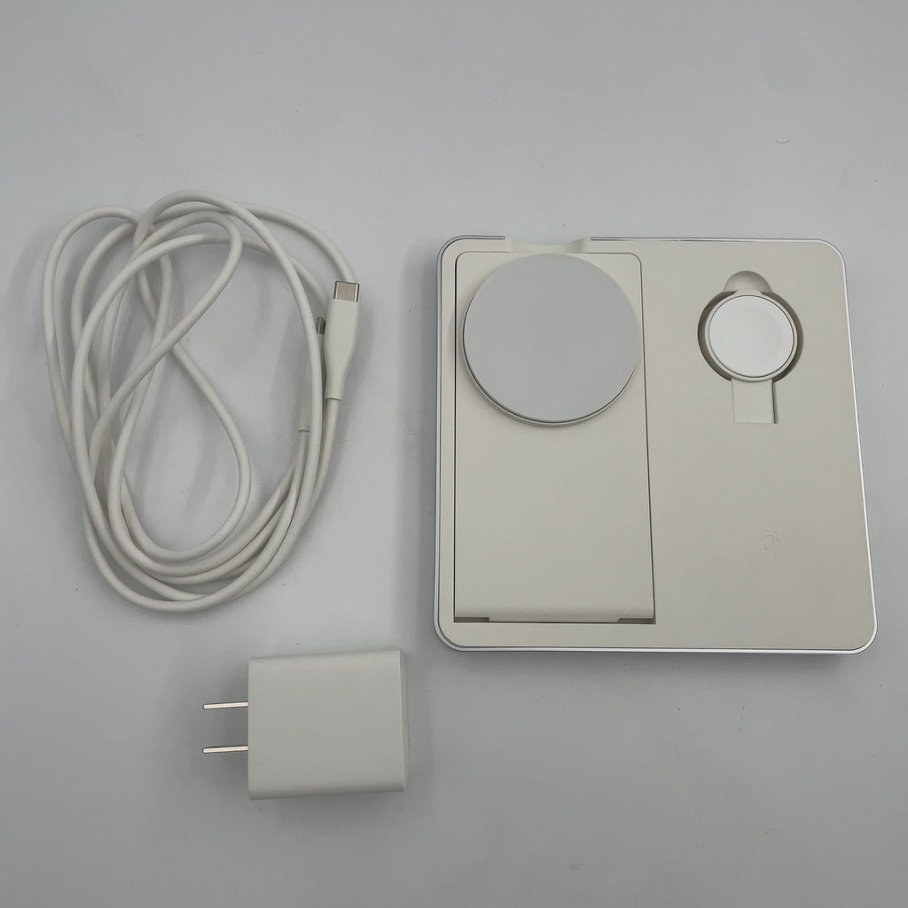 3 in 1 Charger for iPhone Watch and AirPods - heyday White