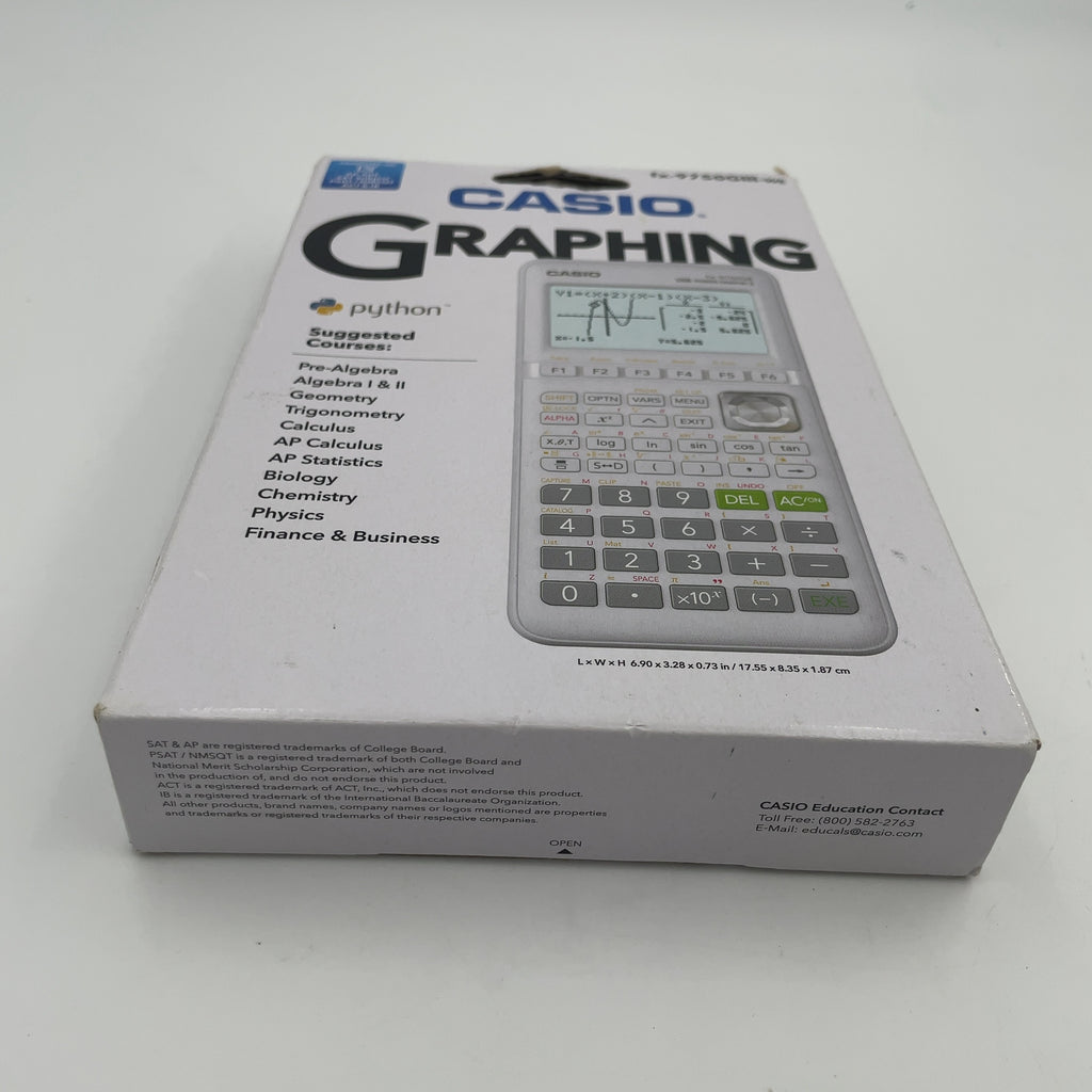 Casio Fx-9750Giii Graphing Calculator - White: Sat & Ap Exam Approved, 60Kb Storage