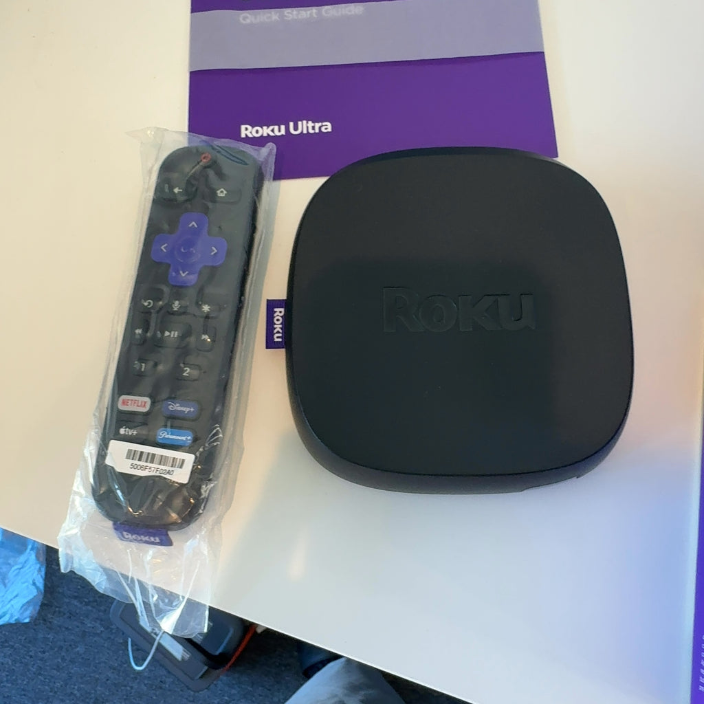 Roku Ultra 2024 Ultimate 4K Streaming Device With Hdr10+, Dolby Vision & Atmos Bluetooth & Wi-Fi 6 Voice Remote Pro With Free & Live Tv