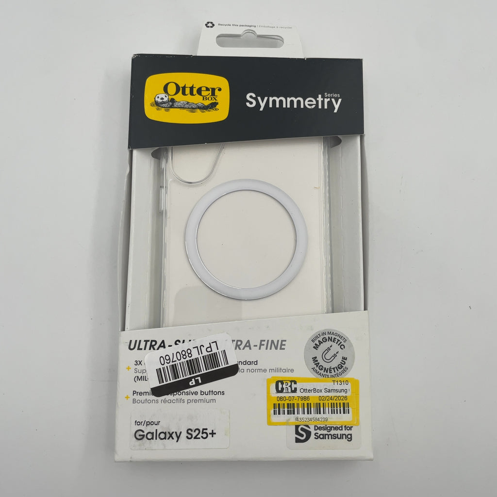 Otterbox Samsung Galaxy S25+ Symmetry Series Case With Magnets - Clear: Polycarbonate & Tpe