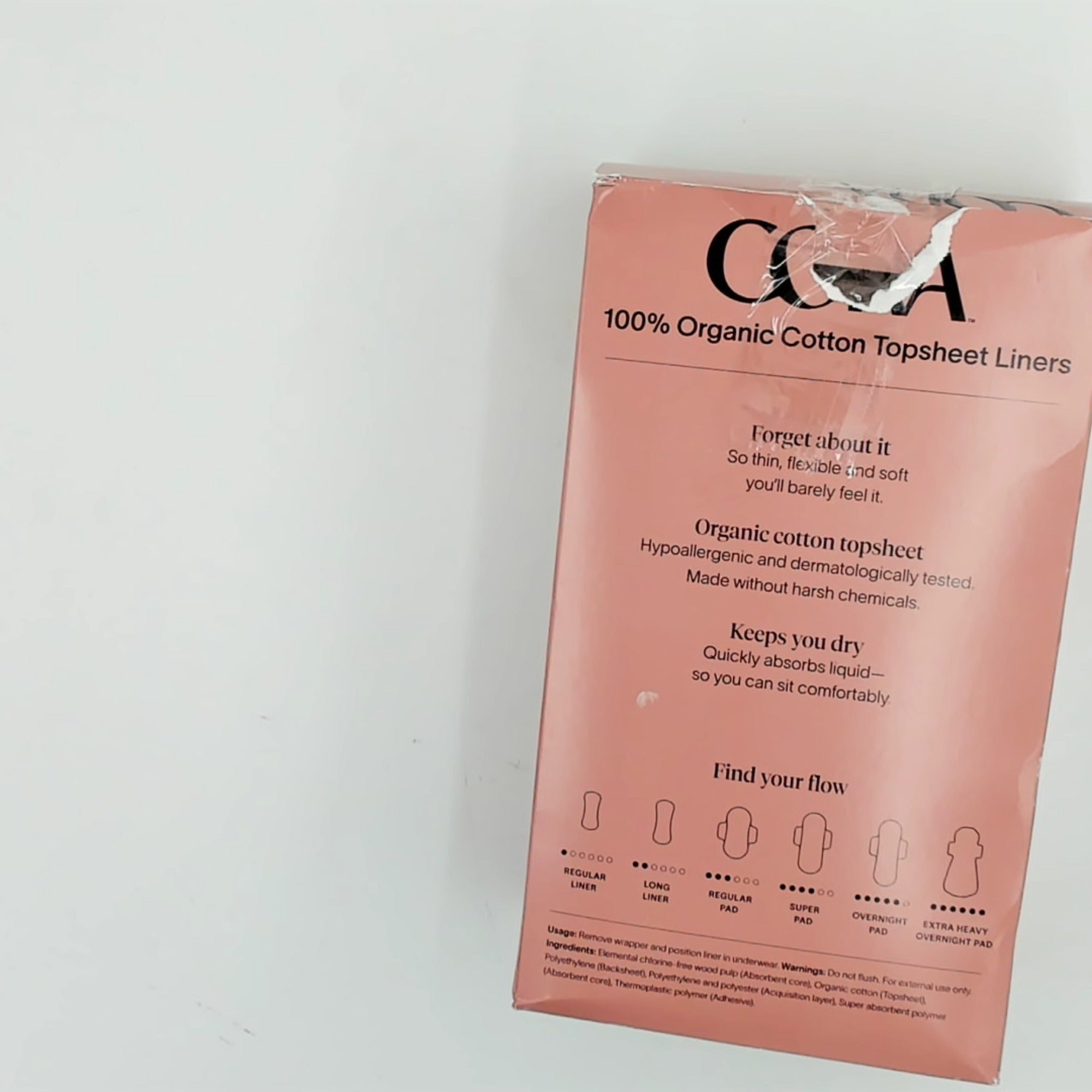 Cora Org Liner- 160 Ct