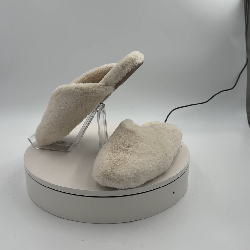Women's Cozy Alpine Kylar Mule Slippers - Universal Thread Cream 8
