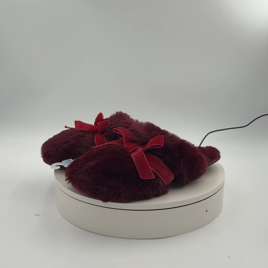 Women's Arbor Plush Scuff Slippers - Auden Red L