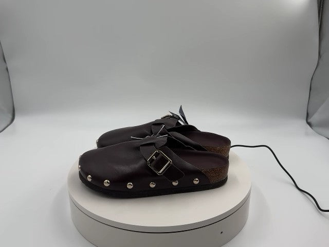 Women's Lee Clog Mule Flat - Universal Thread Brown 6: Slip-On, Non-Marking Sole, Textured Outsole