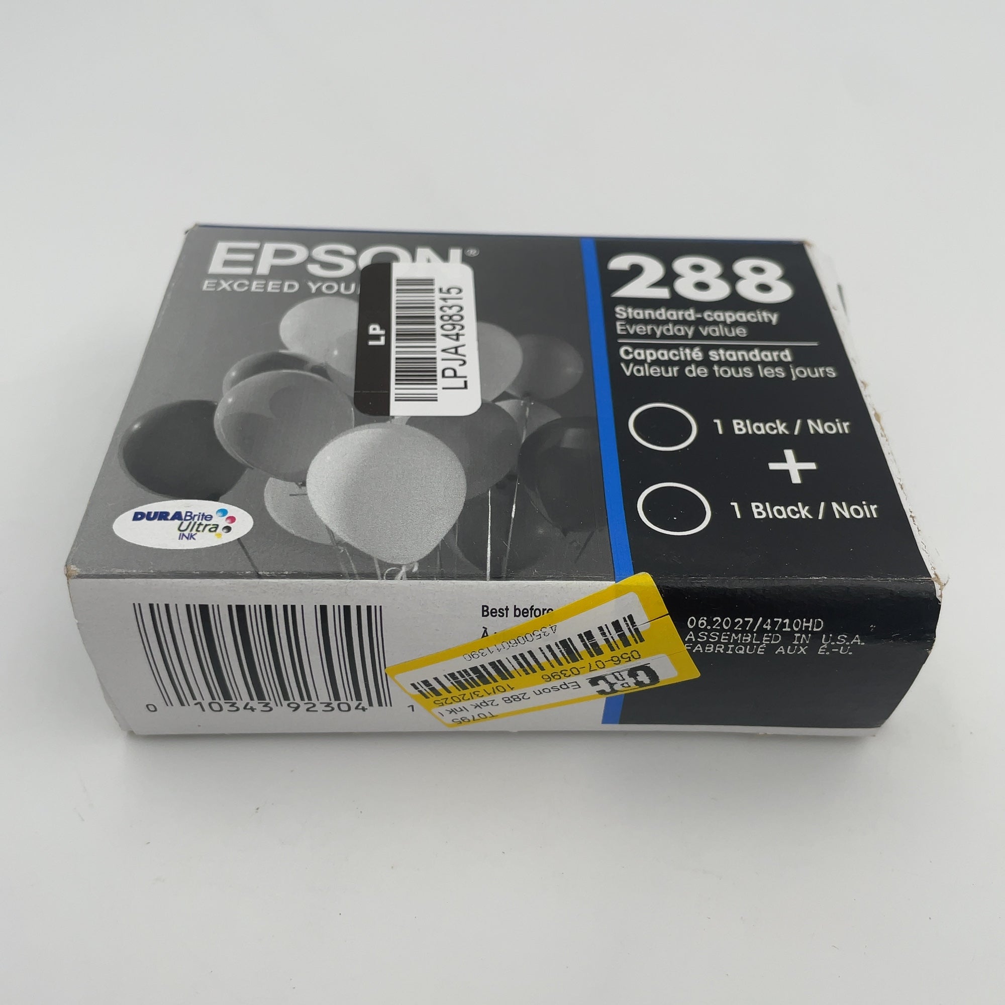 Epson 288 2pk Ink Cartridges - Black (T288120-D2): Printer Ink Standard Yield (Please be advised that sets may be missing pieces or otherwise incomplete.)