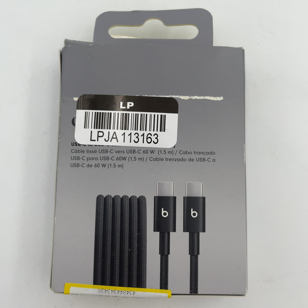 Beats Usb-C To Usb-C Woven Cable (1.5 M) - Bolt Black