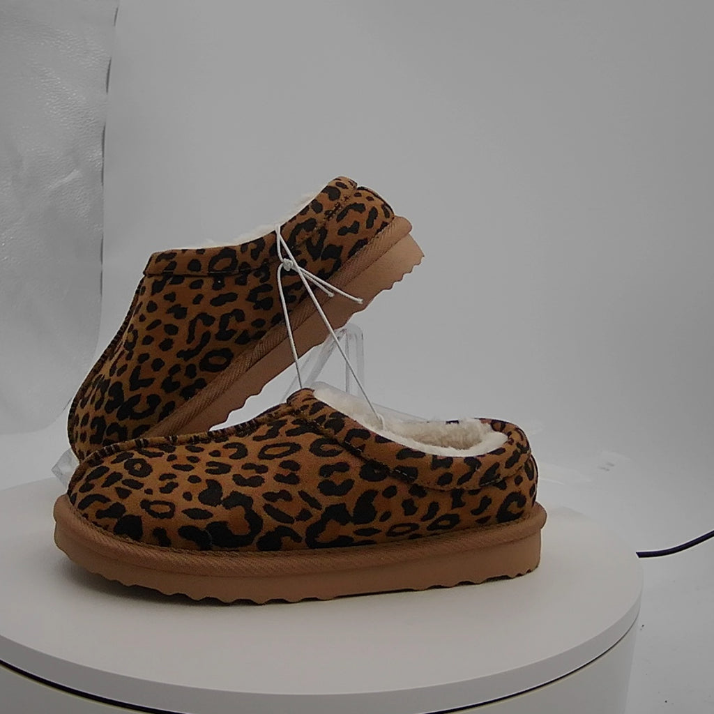 Toddler Jude Clog Slippers - Cat & Jack Leopard Brown 11T