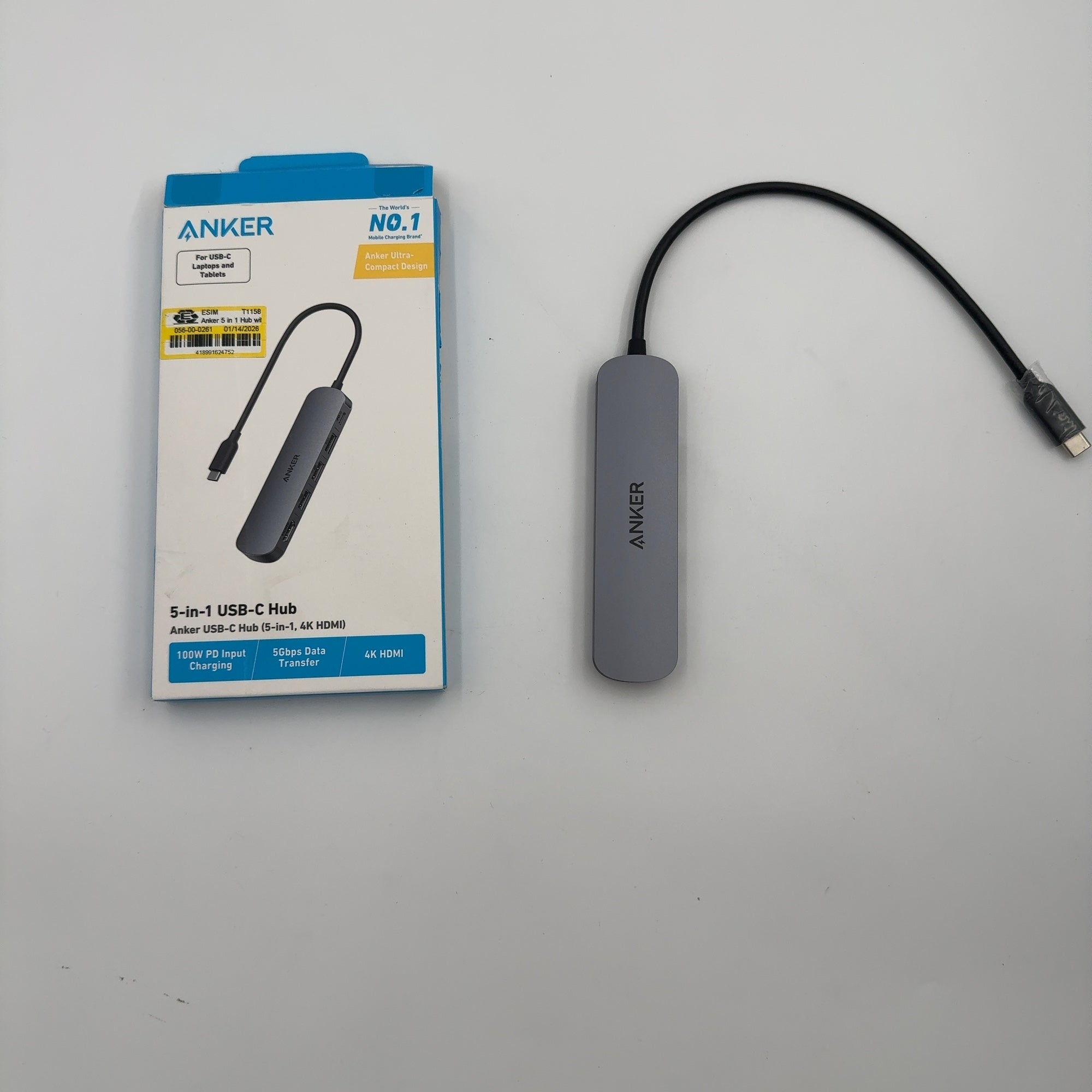 Anker 5 In 1 Hub With Hdmi Docking Station