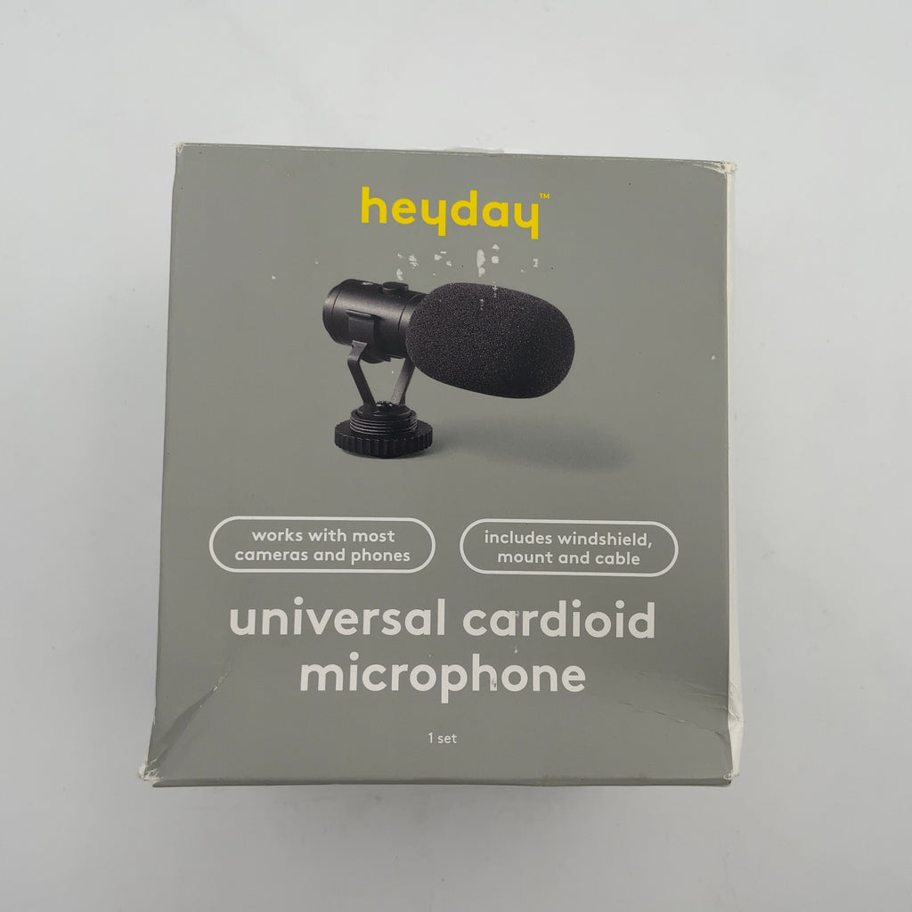 Cardioid Microphone - Heyday Black: Lavalier Condenser, 3.5Mm Jack, Omnidirectional