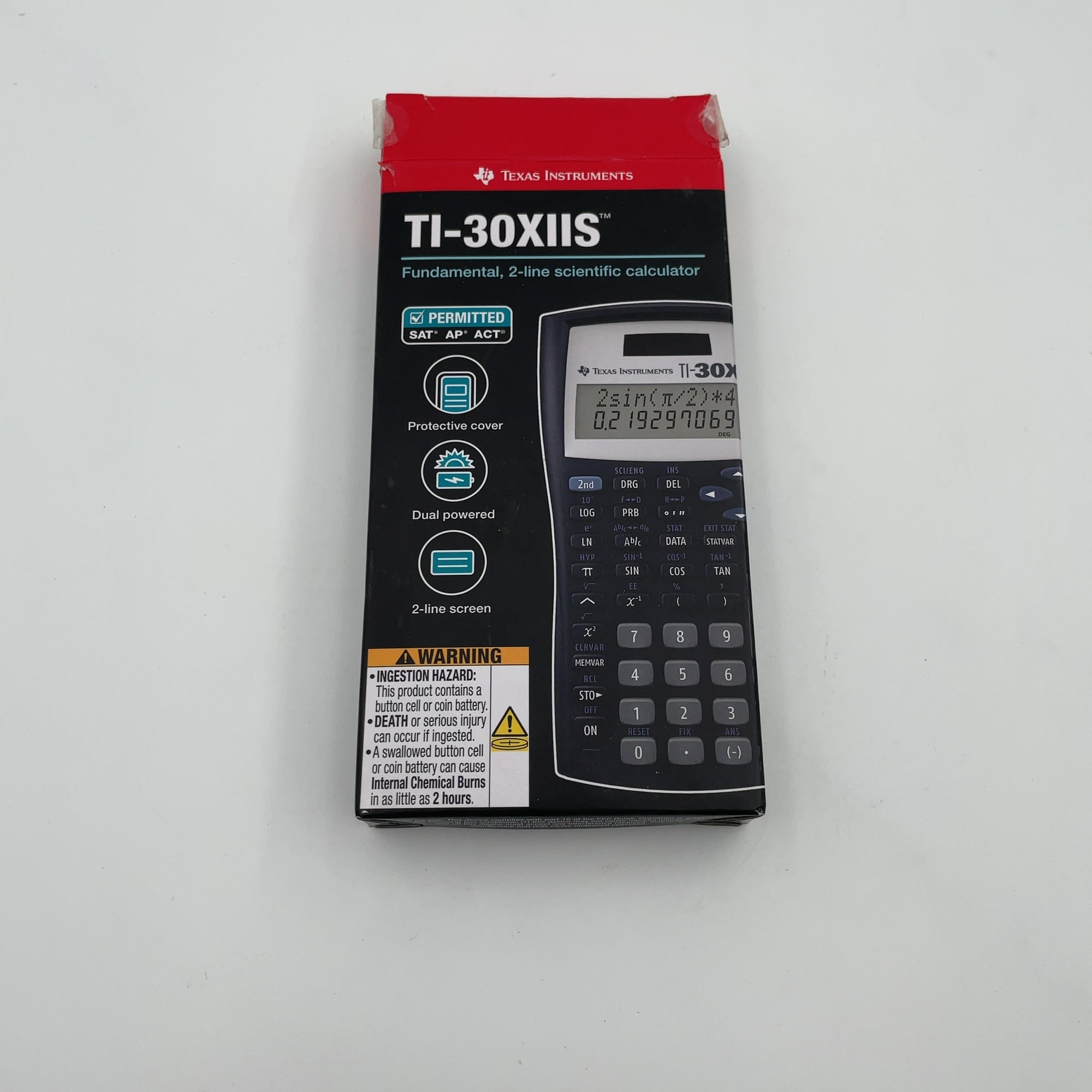 Texas Instruments 30Xiis Scientific Calculator - Black: Sat, Act & Ap Approved